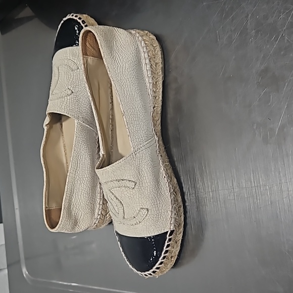 CC Denim Toile Chanel Espadrilles - Picture 12 of 13